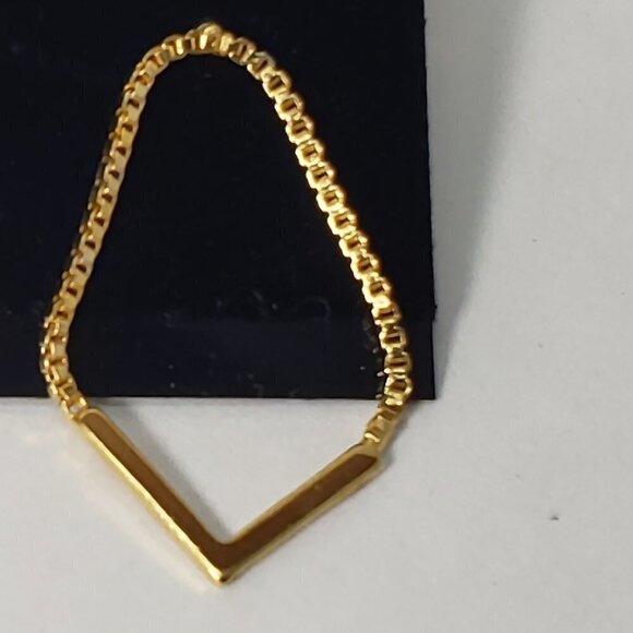 Women's Stylish Polished Gold tone Hoop Post Drop Earrings - Size 1.25" Drop - Picture 4 of 7